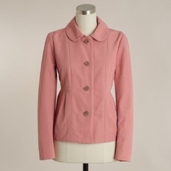 J. Crew Faille Maisey Pink Waterproof Jacket S - Picture 1 of 6